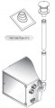 Concentric - vertical flue kit 130mm (for Powrmatic NV60, 75, 90, 120, 140, PV80, 110, 130)
